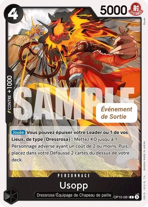 Carte One Piece française OP10-081 Usopp