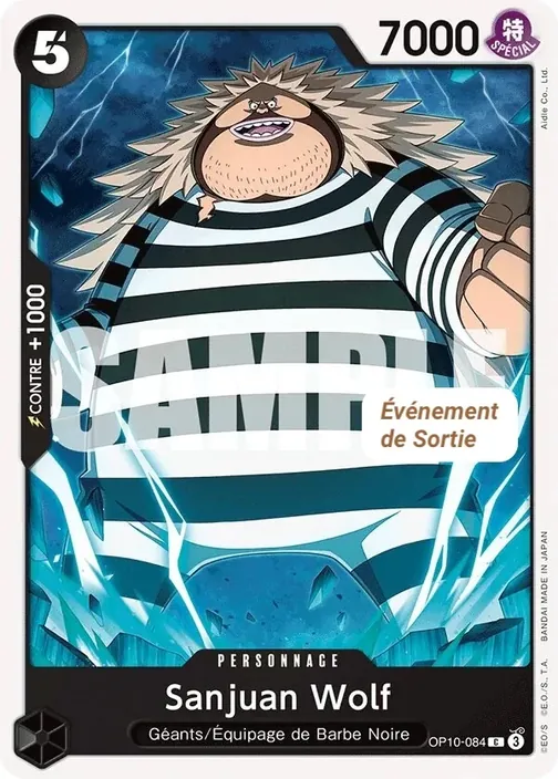Carte One Piece française OP10-084 Sanjuan Wolf