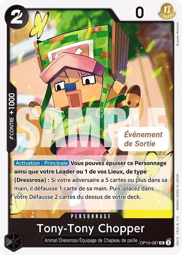 Carte One Piece française Tony-Tony Chopper OP10-087 UC