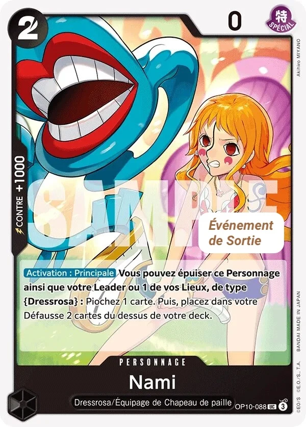 Carte One Piece française Nami OP10-088 UC