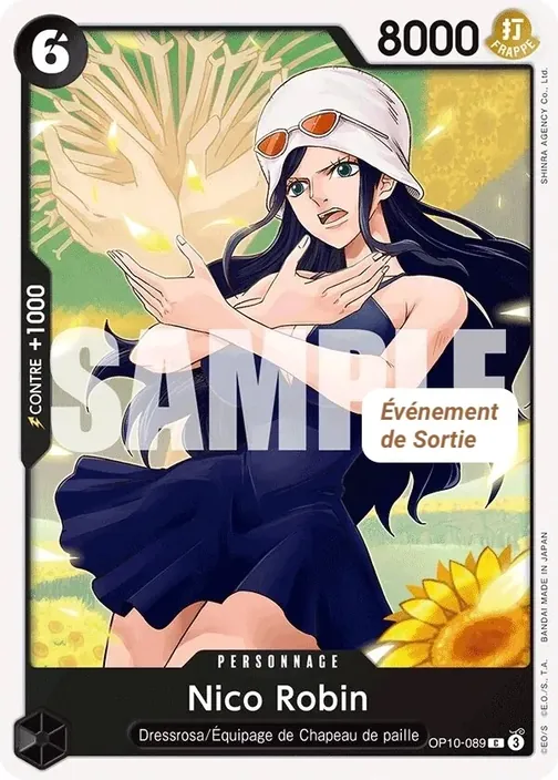 Carte One Piece française OP10-089 Nico Robin