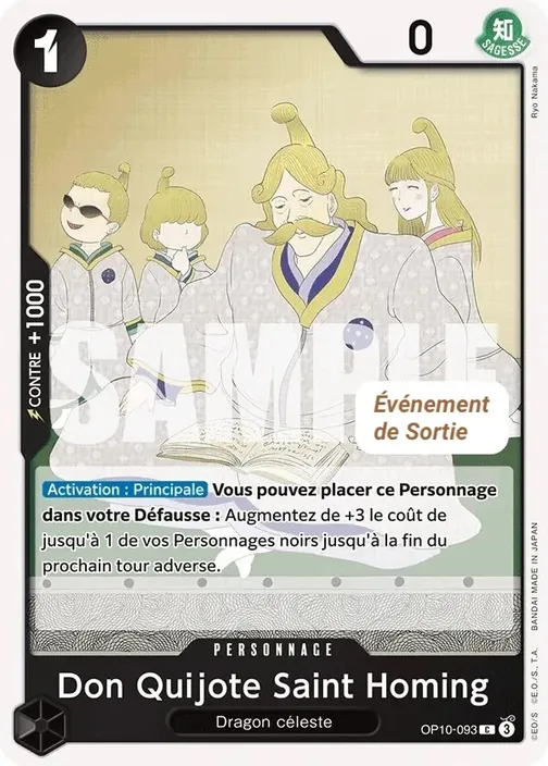 Carte One Piece française OP10-093 Don Quijote Saint Homing
