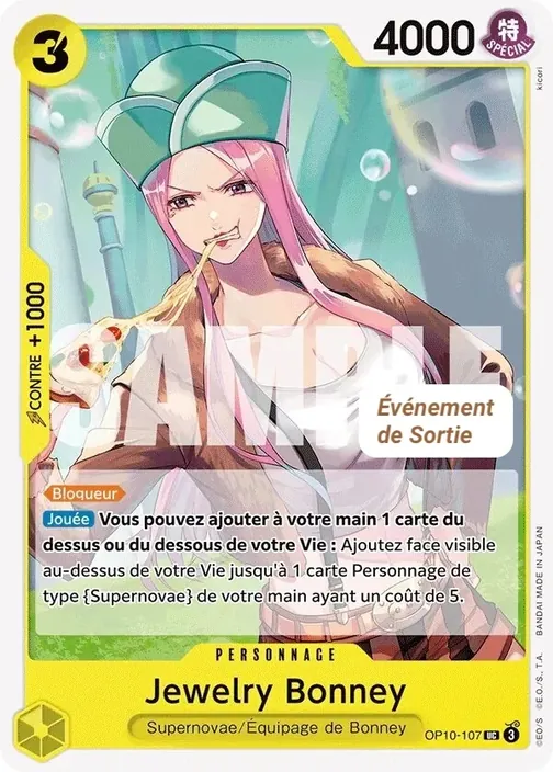 Carte One Piece française OP10-107 Jewelry Bonney