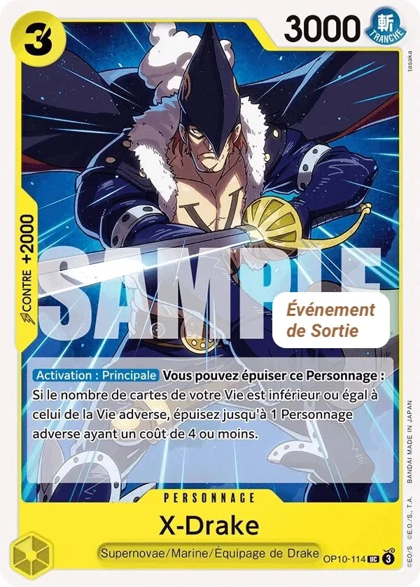 Carte One Piece française X-Drake OP10-114 UC