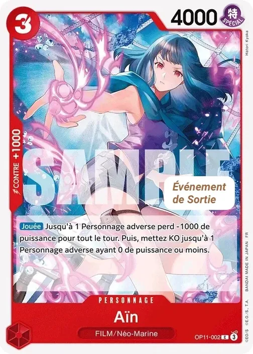 Carte One Piece française OP11-002 Aïn