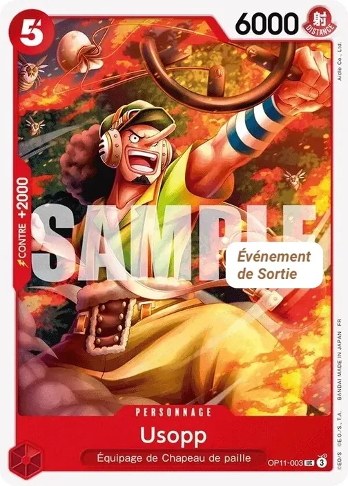 Carte One Piece française OP11-003 Usopp