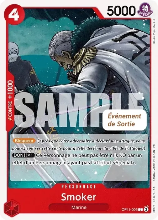 Carte One Piece française OP11-005 Smoker
