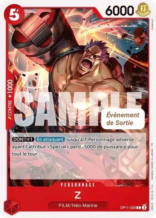 Carte One Piece française OP11-006 Z