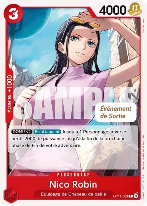 Carte One Piece française OP11-009 Nico Robin