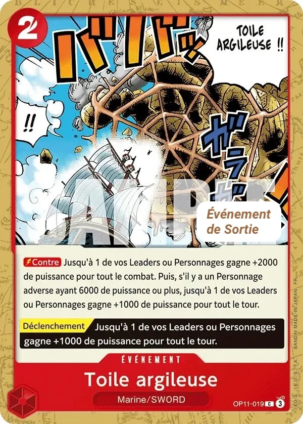 Carte One Piece française Toile argileuse OP11-019 C