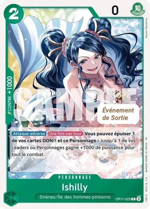 Carte One Piece française OP11-025 Ishilly