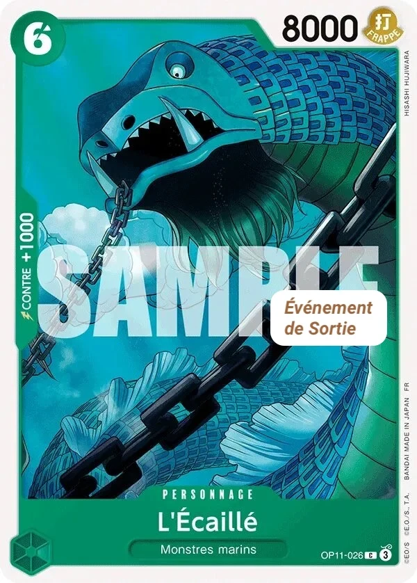 Carte One Piece française L'Écaillé OP11-026 C
