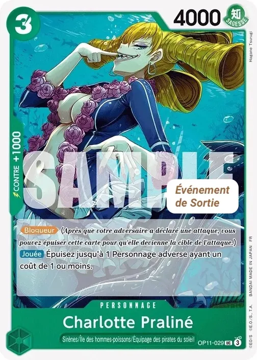 Carte One Piece française OP11-029 Charlotte Praliné