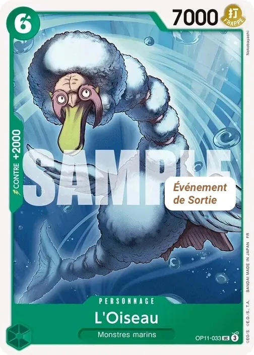 Carte One Piece française OP11-033 L'Oiseau