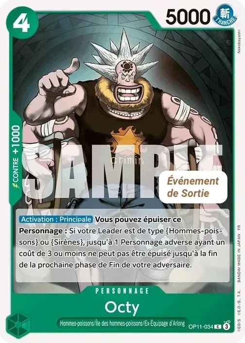 Carte One Piece française OP11-034 Octy