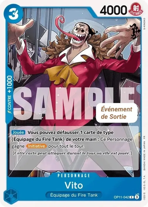 Carte One Piece française OP11-042 Vito