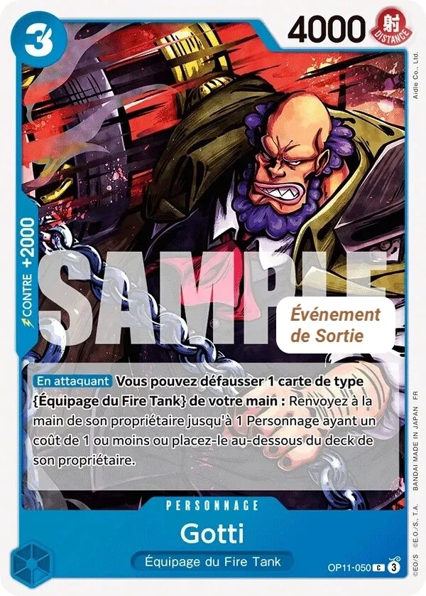 Carte One Piece française Gotti OP11-050 C