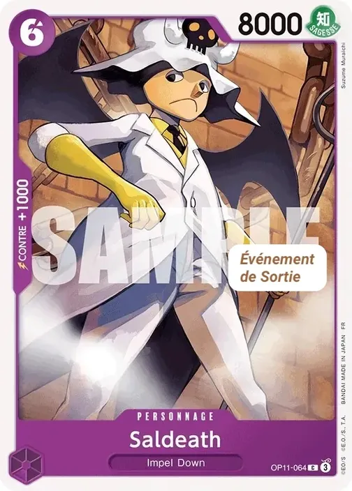 Carte One Piece française OP11-064 Saldeath