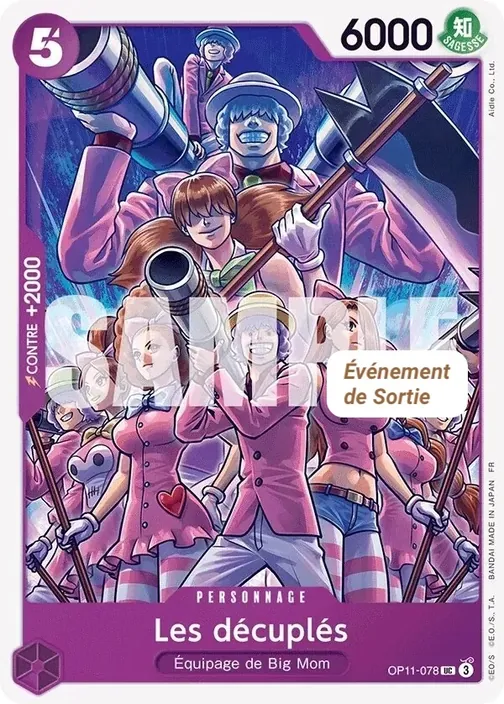 Carte One Piece française OP11-078 Les décuplés