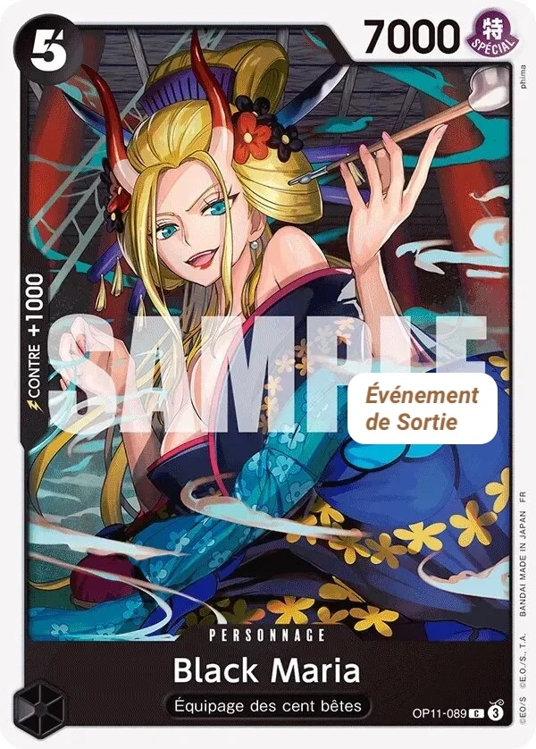 Carte One Piece française Black Maria OP11-089 C