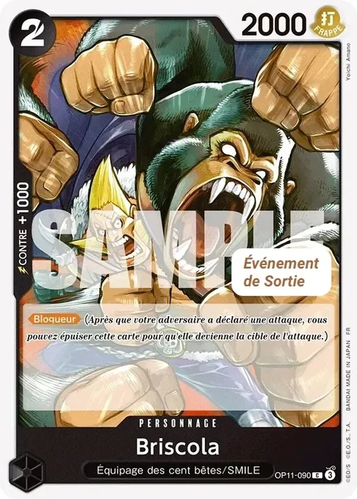 Carte One Piece française OP11-090 Briscola