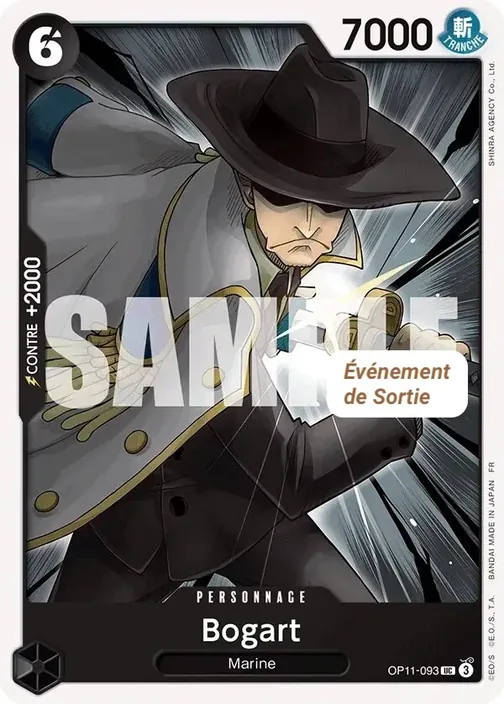Carte One Piece française OP11-093 Bogart