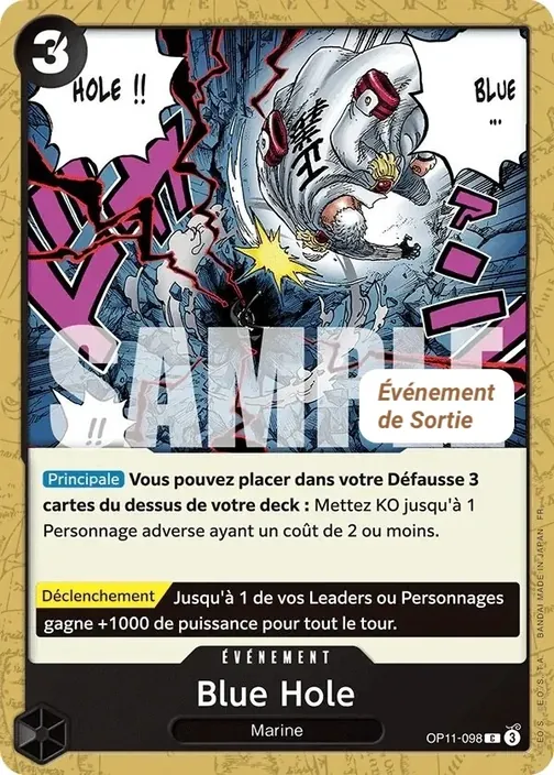 Carte One Piece française OP11-098 Blue Hole