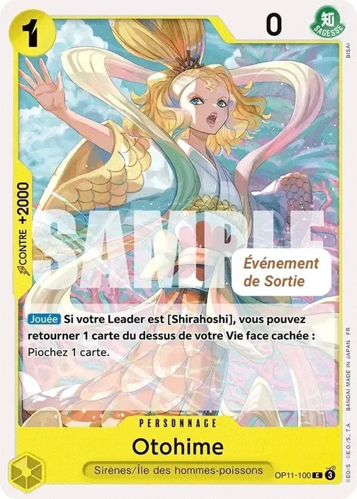 Carte One Piece française OP11-100 Otohime
