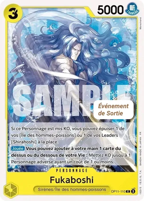 Carte One Piece française OP11-110 Fukaboshi