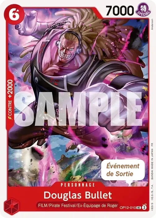 Carte One Piece française OP12-010 Douglas Bullet