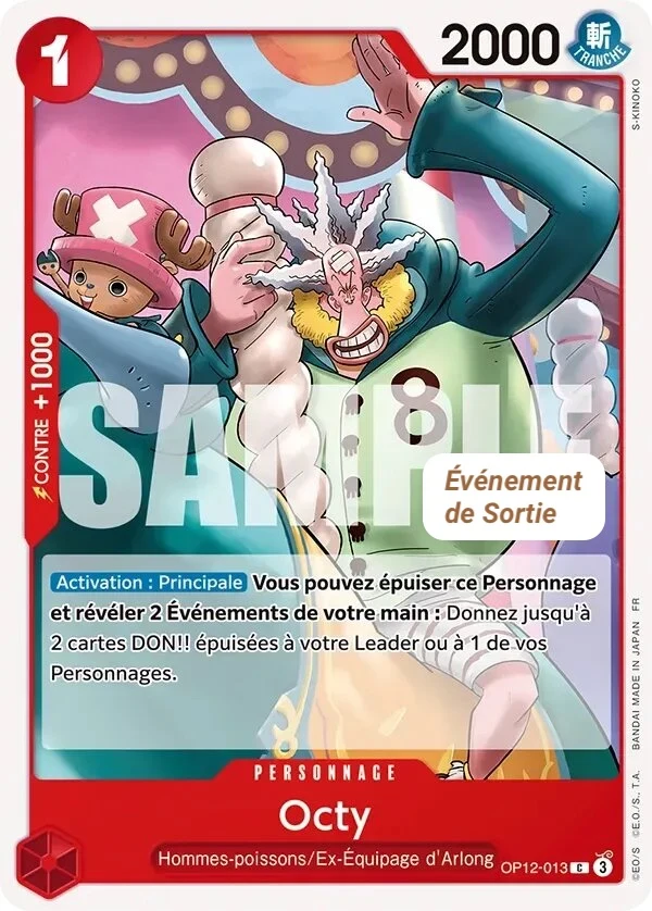 Carte One Piece française Octy OP12-013 C