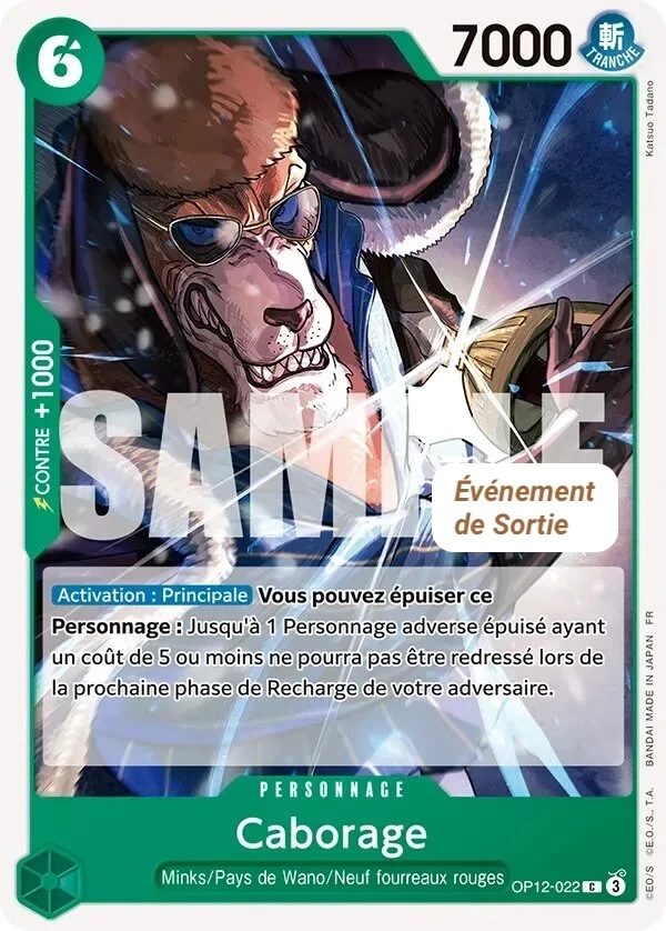 Carte One Piece française Caborage OP12-022 C