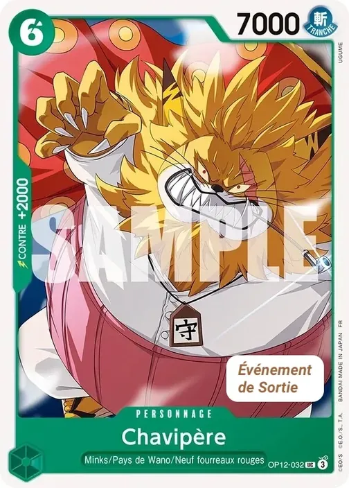 Carte One Piece française OP12-032 Chavipère