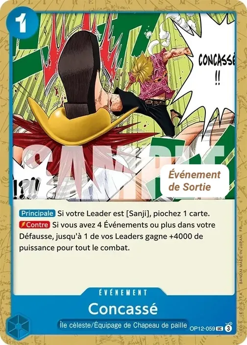 Carte One Piece française OP12-059 Concassé