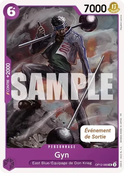 Carte One Piece française OP12-068 Gyn