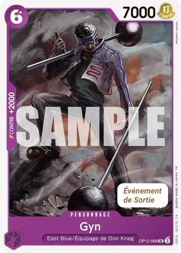 Carte One Piece française Gyn OP12-068 UC