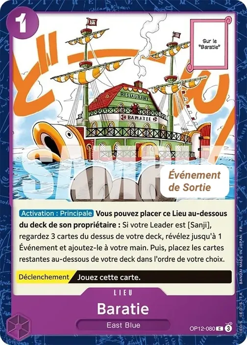 Carte One Piece française OP12-080 Baratie