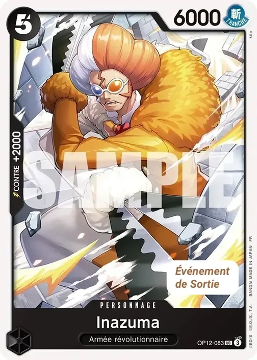 Carte One Piece française OP12-083 Inazuma