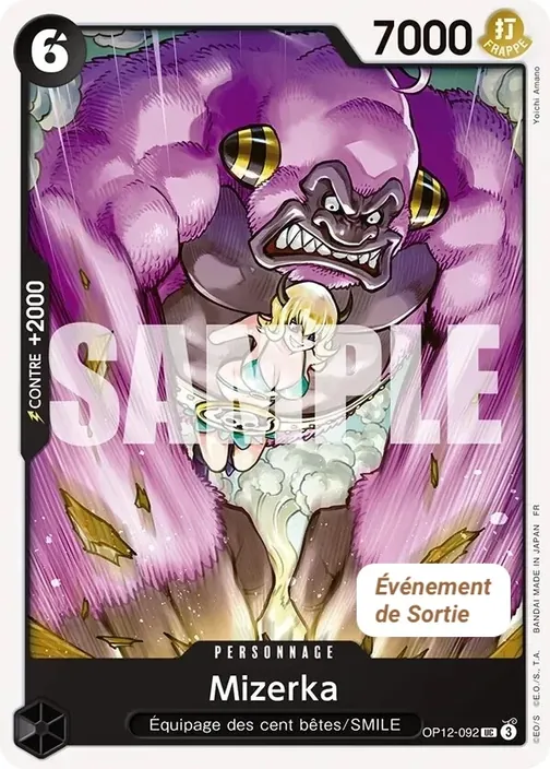 Carte One Piece française OP12-092 Mizerka