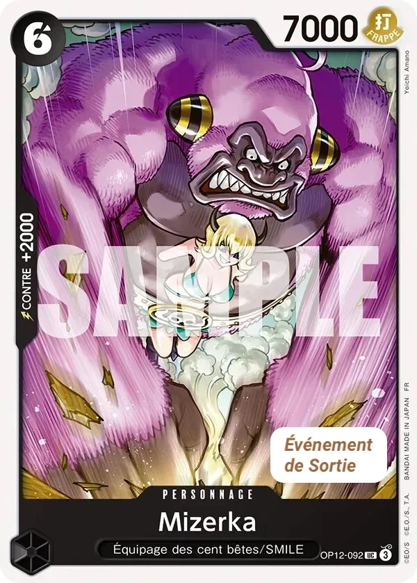 Carte One Piece française Mizerka OP12-092 UC