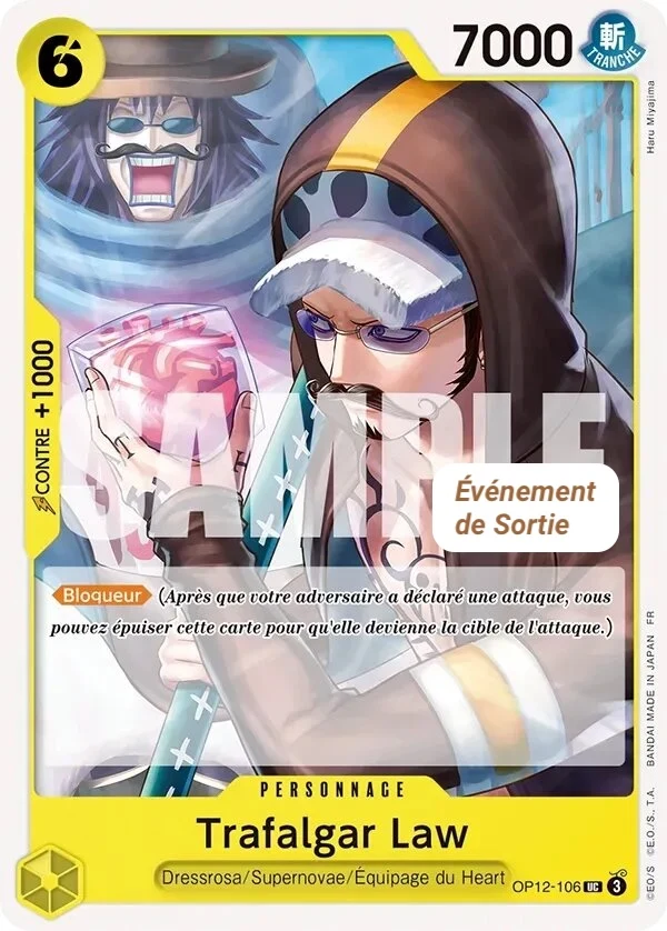 Carte One Piece française Trafalgar Law OP12-106 UC