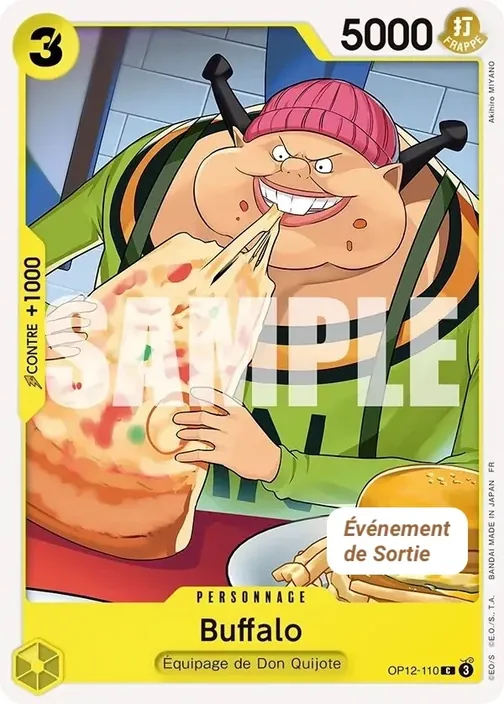 Carte One Piece française OP12-110 Buffalo