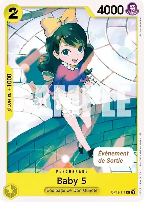 Carte One Piece française OP12-111 Baby 5