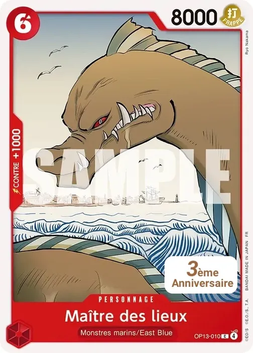 Carte One Piece française OP13-010 Maître des lieux