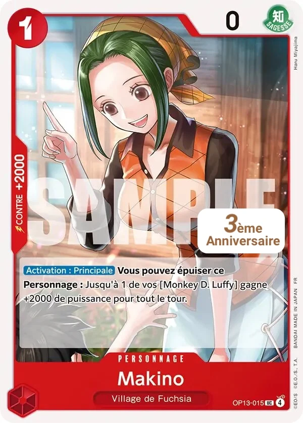 Carte One Piece française Makino OP13-015 UC