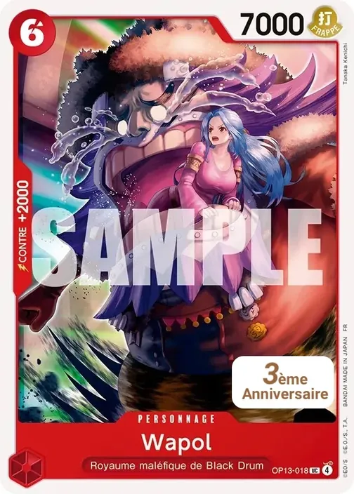 Carte One Piece française OP13-018 Wapol