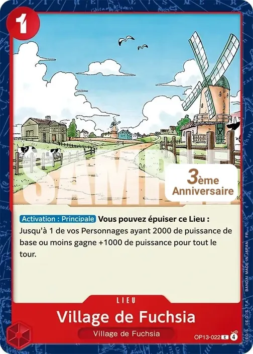 Carte One Piece française OP13-022 Village de Fuchsia