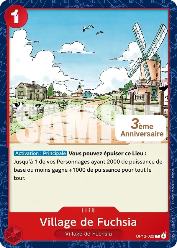Carte One Piece française Village de Fuchsia OP13-022 C
