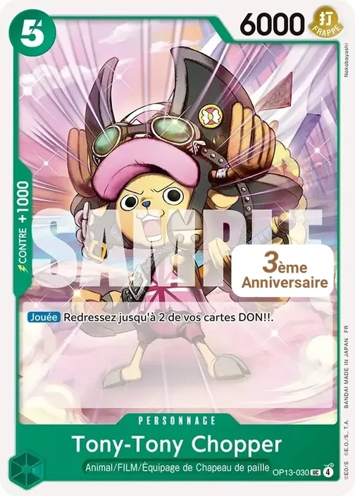 Carte One Piece française OP13-030 Tony-Tony Chopper