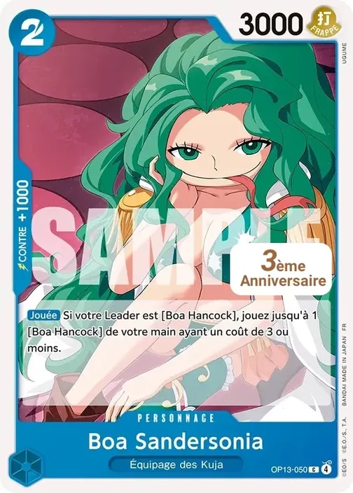 Carte One Piece française OP13-050 Boa Sandersonia